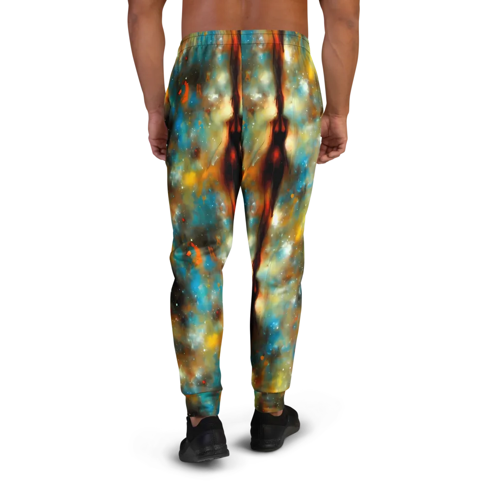 Abstract Tapestries on Men's Joggers — Back