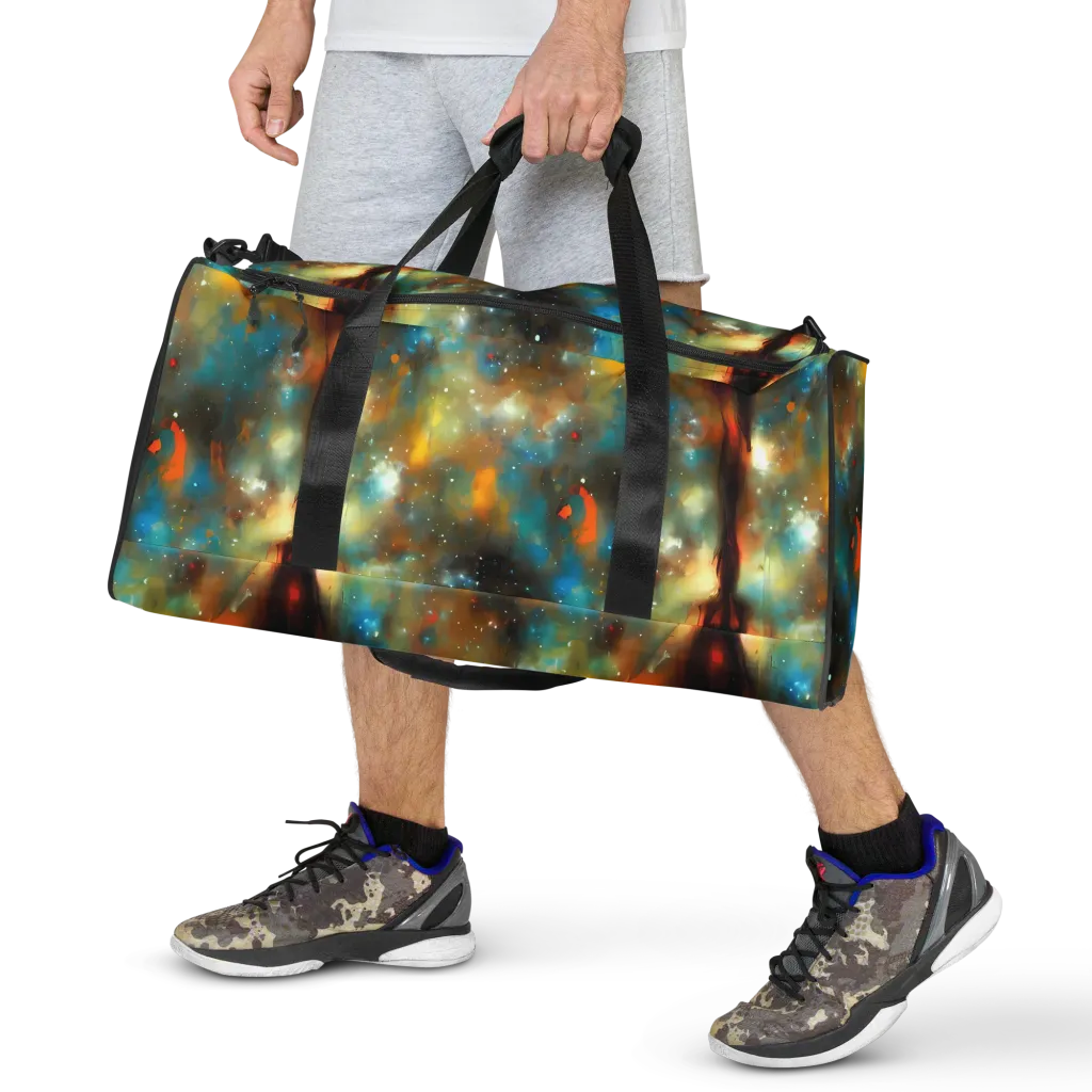 Abstract Tapestries on Duffle Bag — Front