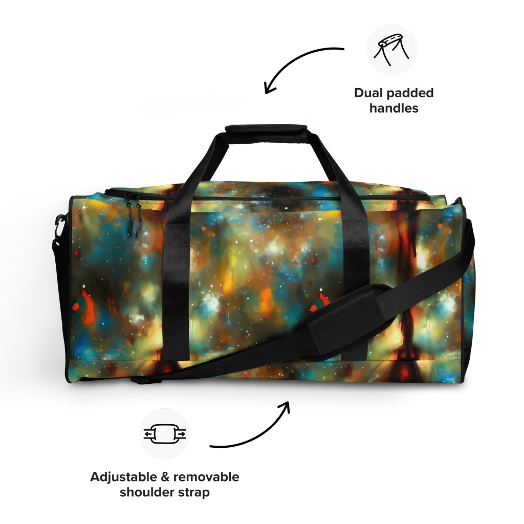Abstract Tapestries on Duffle Bag — Front