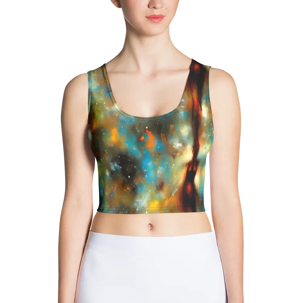 Abstract Tapestries on Crop Top — Front