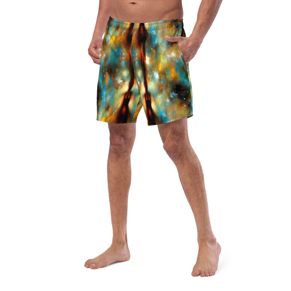 Abstract Tapestries on Swim Trunks — Left Front