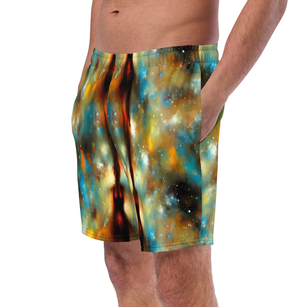 Abstract Tapestries on Swim Trunks — Left Front