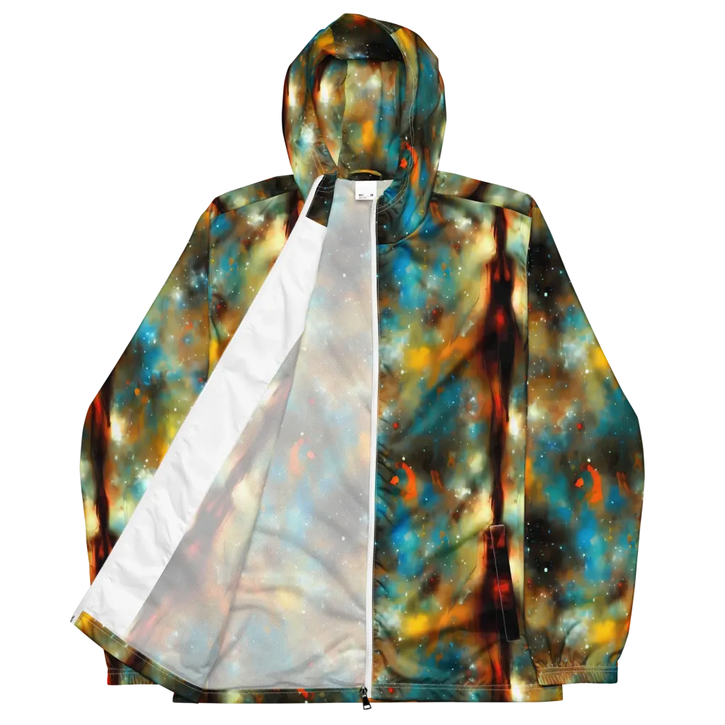 Abstract Tapestries on Men's Windbreaker — Front