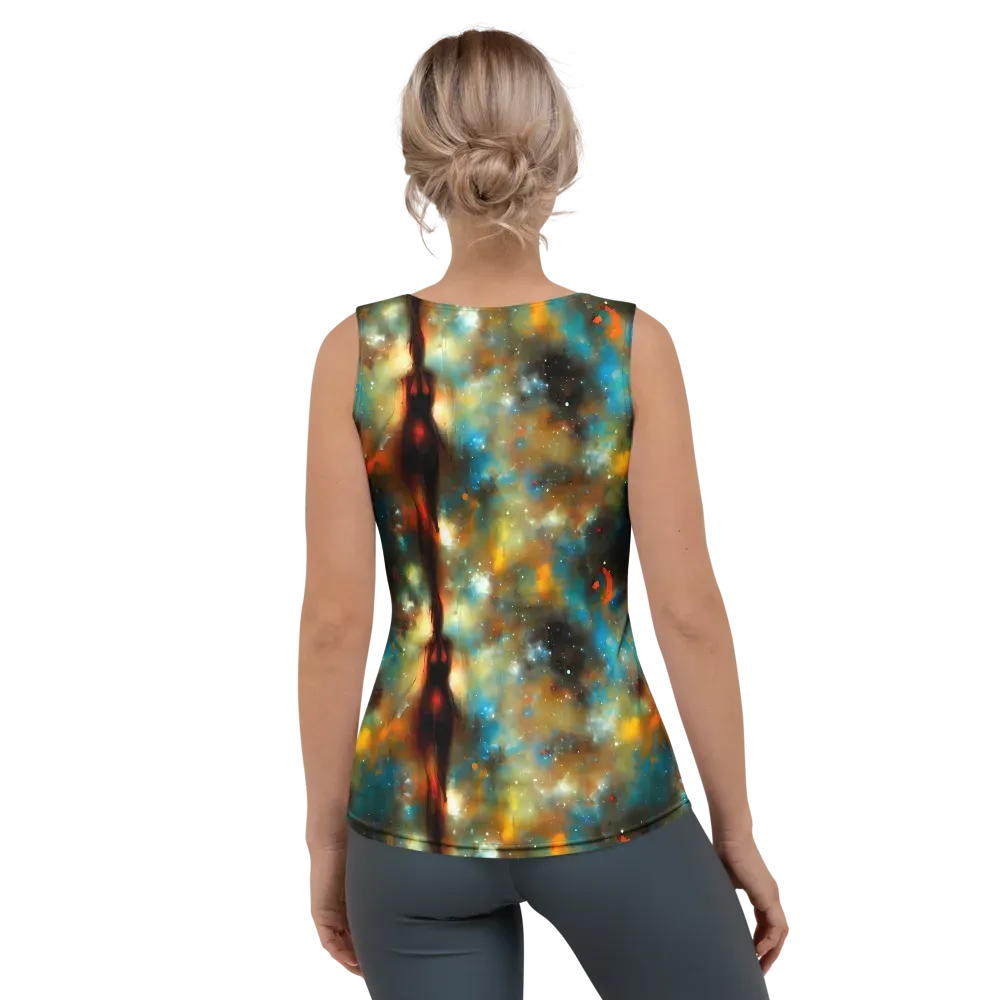 Abstract Tapestries on Women's Tank Top — Back