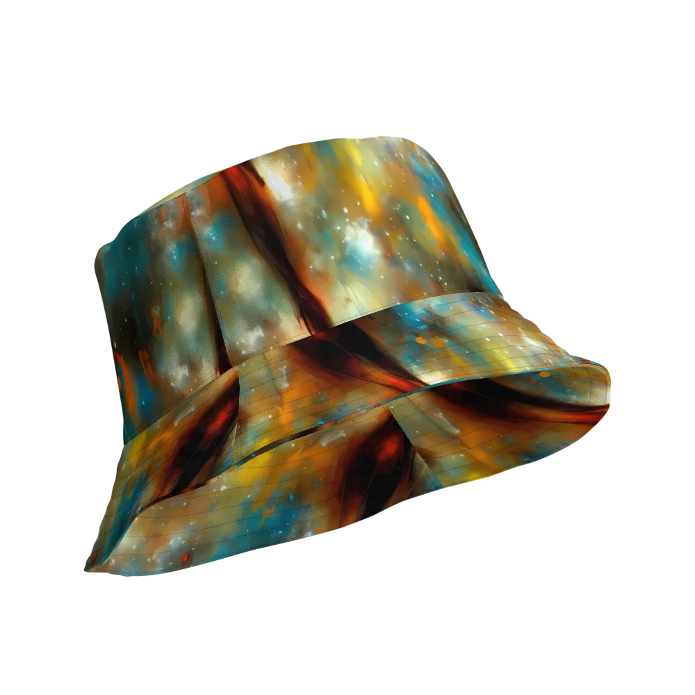 Abstract Tapestries on Reversible Bucket Hat — Product details Outside