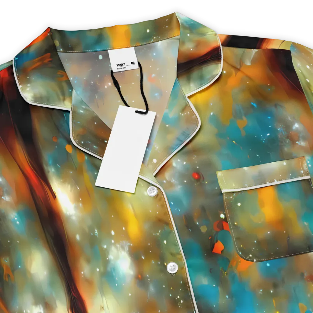 Abstract Tapestries on Women's Short Sleeve Pajama Top — Product details