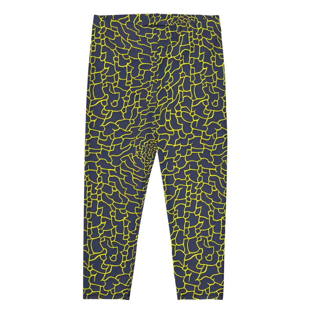 Nightshade Maze on Capri Leggings — Front