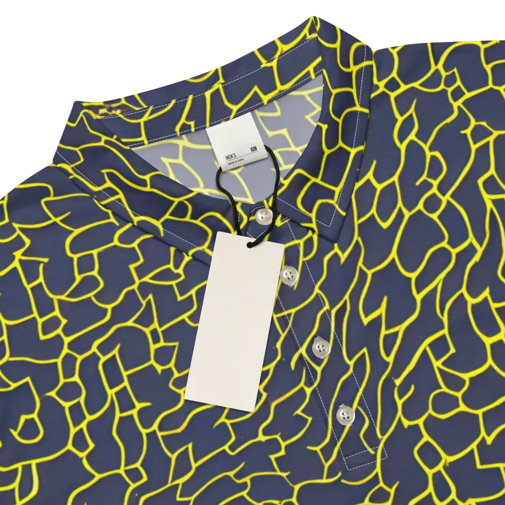 Nightshade Maze on Men's Slim Fit Polo Shirt — Product details