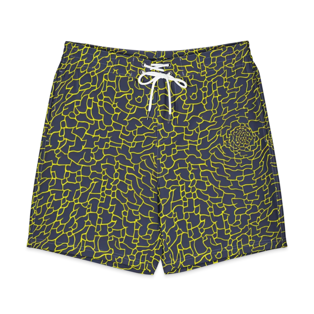 Nightshade Maze on Men's Board Shorts — Front