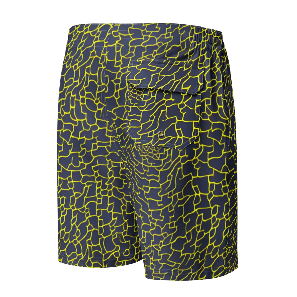 Nightshade Maze on Men's Board Shorts — Back