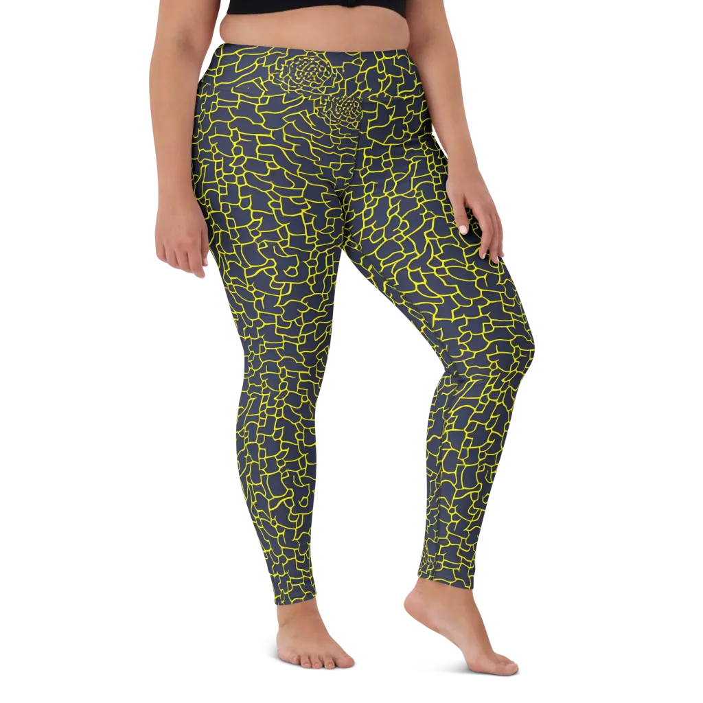 Nightshade Maze on Yoga Leggings — Front