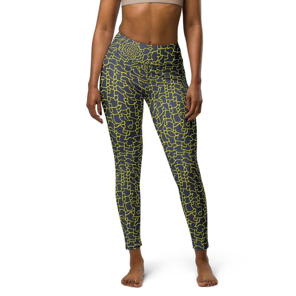 Nightshade Maze on Yoga Leggings — Front
