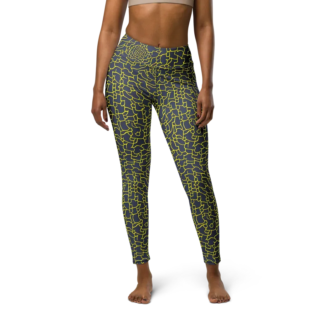 Nightshade Maze on Yoga Leggings — Front