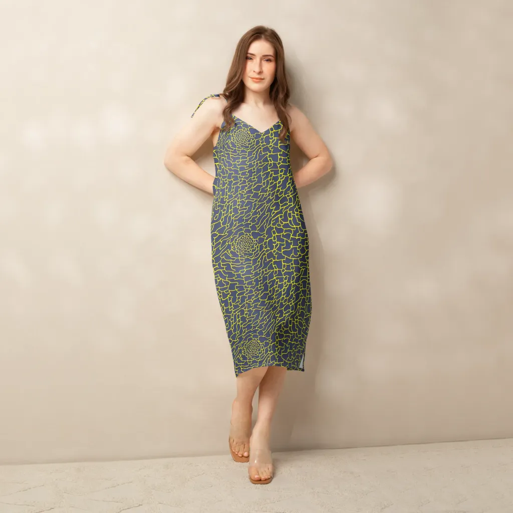 Nightshade Maze on Slip Dress — Front