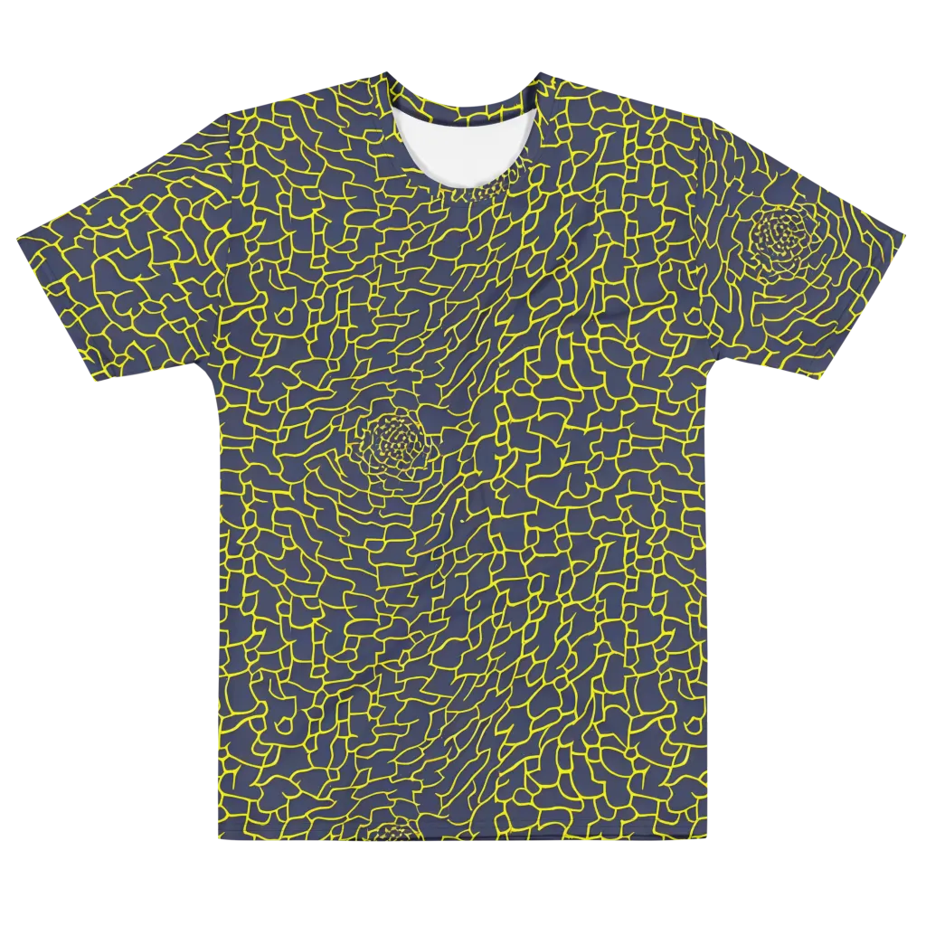 Nightshade Maze on Men's Cotton Crew Neck T-Shirt — Front