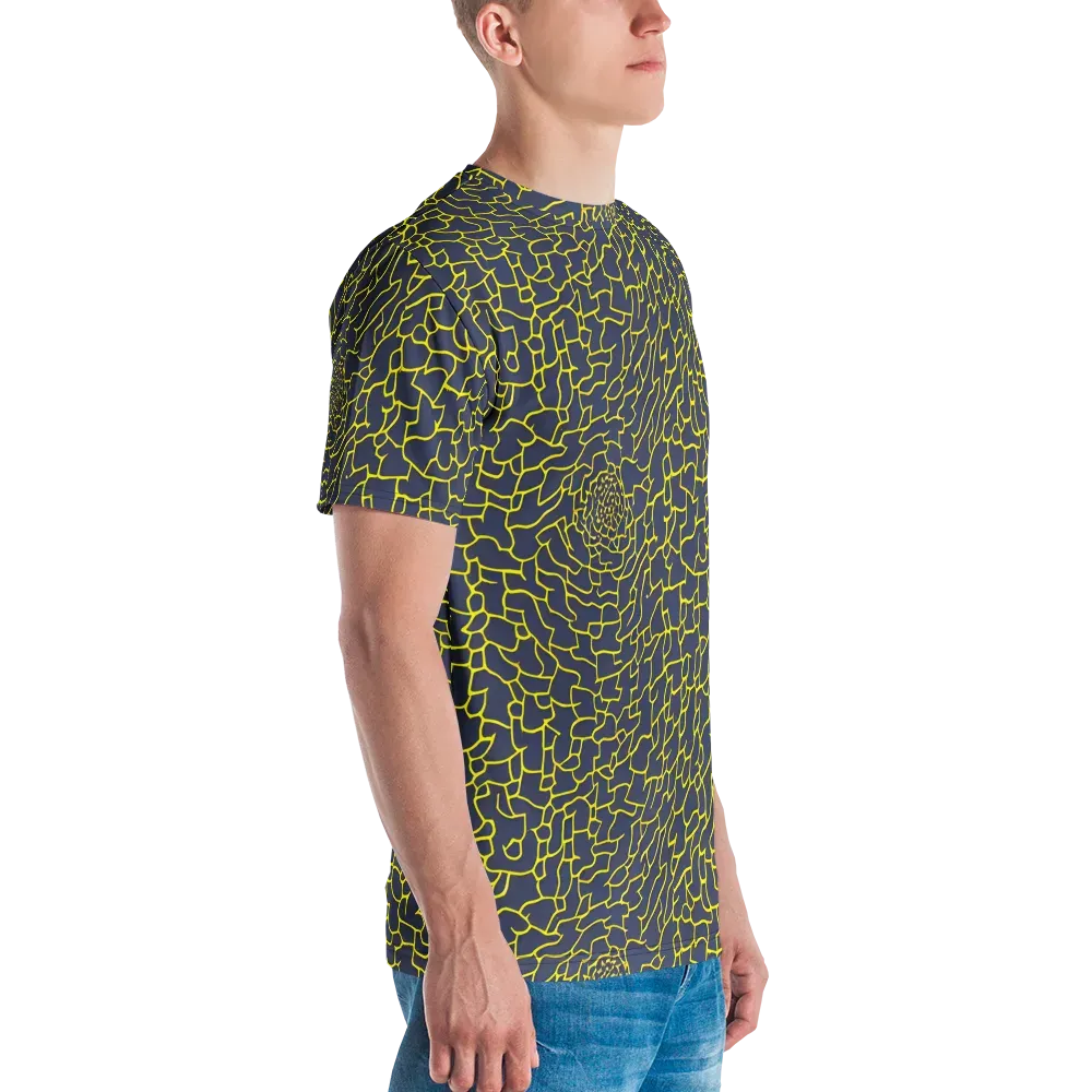 Nightshade Maze on Men's Crew Neck T-Shirt — Right