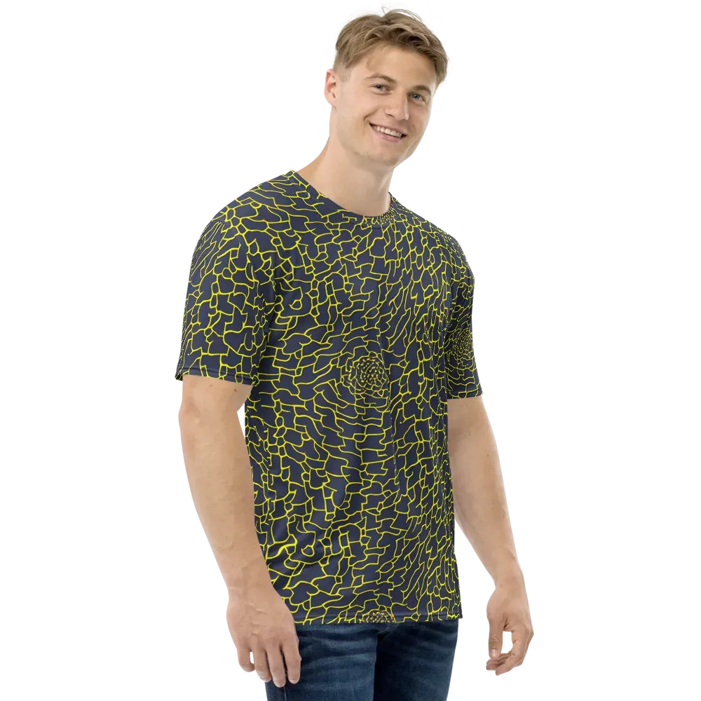 Nightshade Maze on Men's Crew Neck T-Shirt — Right