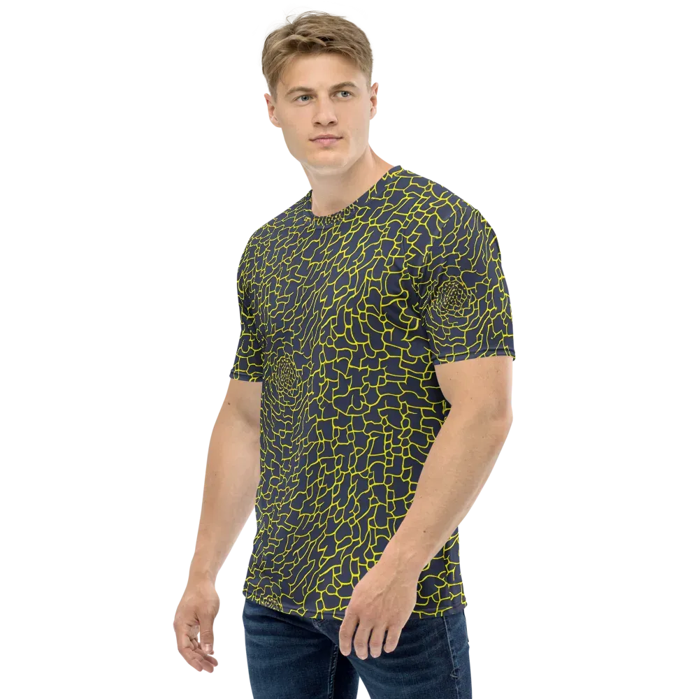 Nightshade Maze on Men's Crew Neck T-Shirt — Left