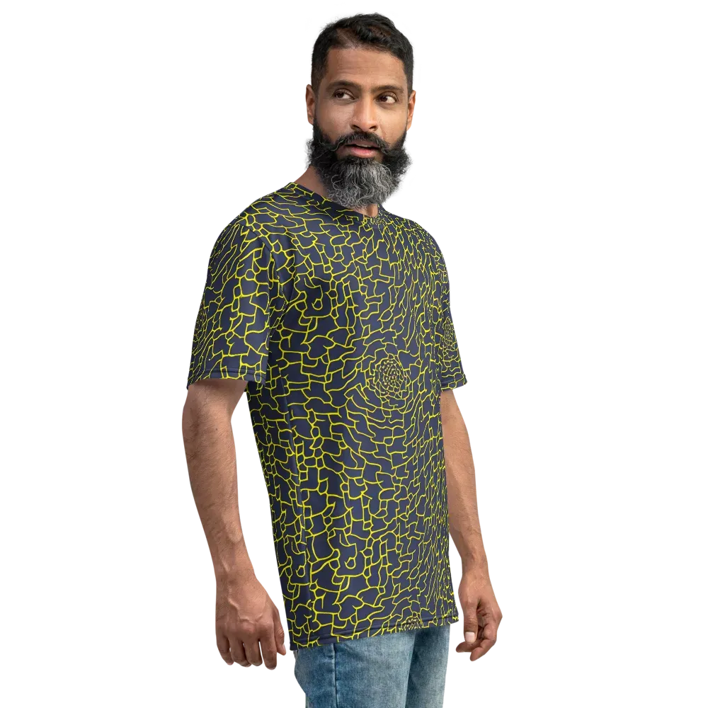 Nightshade Maze on Men's Crew Neck T-Shirt — Right