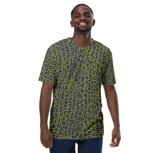 Nightshade Maze on a Men's Crew Neck T-Shirt