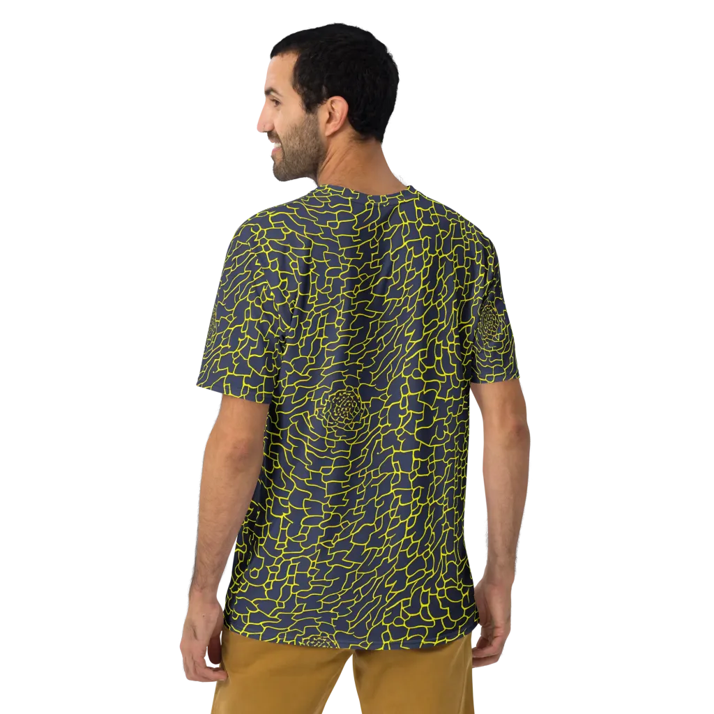 Nightshade Maze on Men's Crew Neck T-Shirt — Back