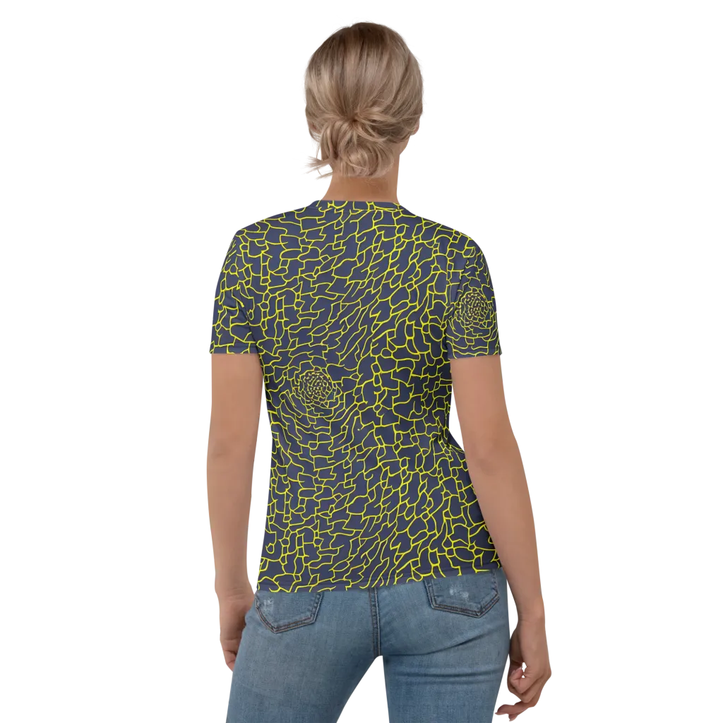 Nightshade Maze on Women's Crew Neck T-Shirt — Back