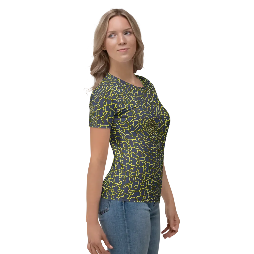 Nightshade Maze on Women's Crew Neck T-Shirt — Right