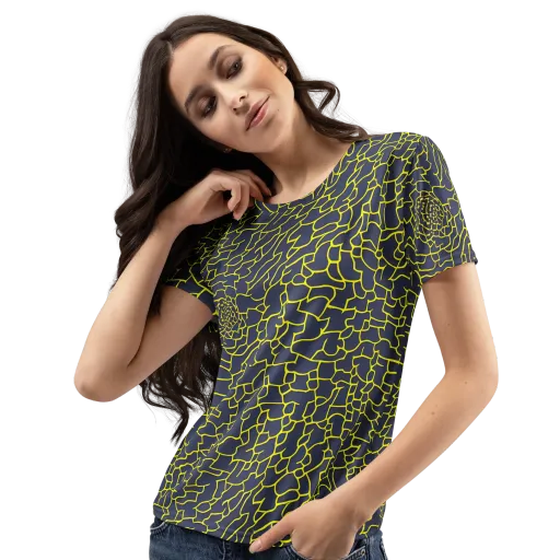 Nightshade Maze on a Women's Crew Neck T-Shirt