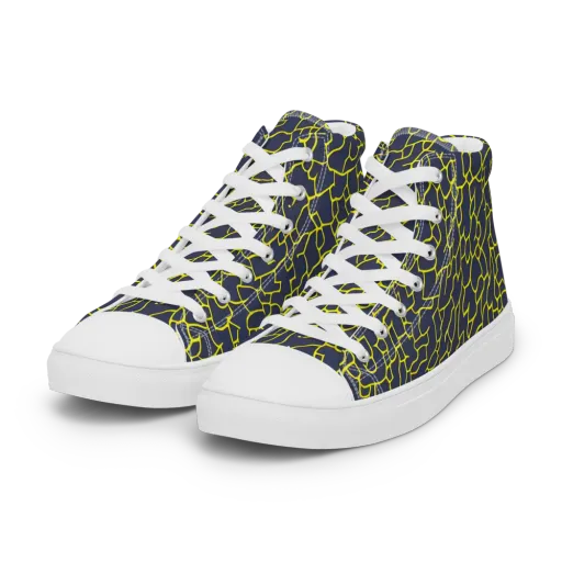 Nightshade Maze on a Women's High Top Canvas Shoes