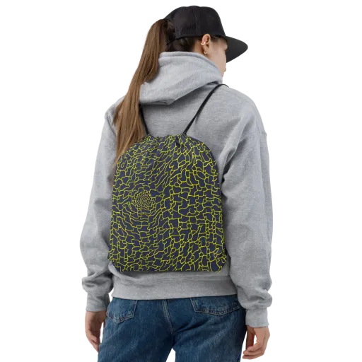 Nightshade Maze on a Drawstring Bag