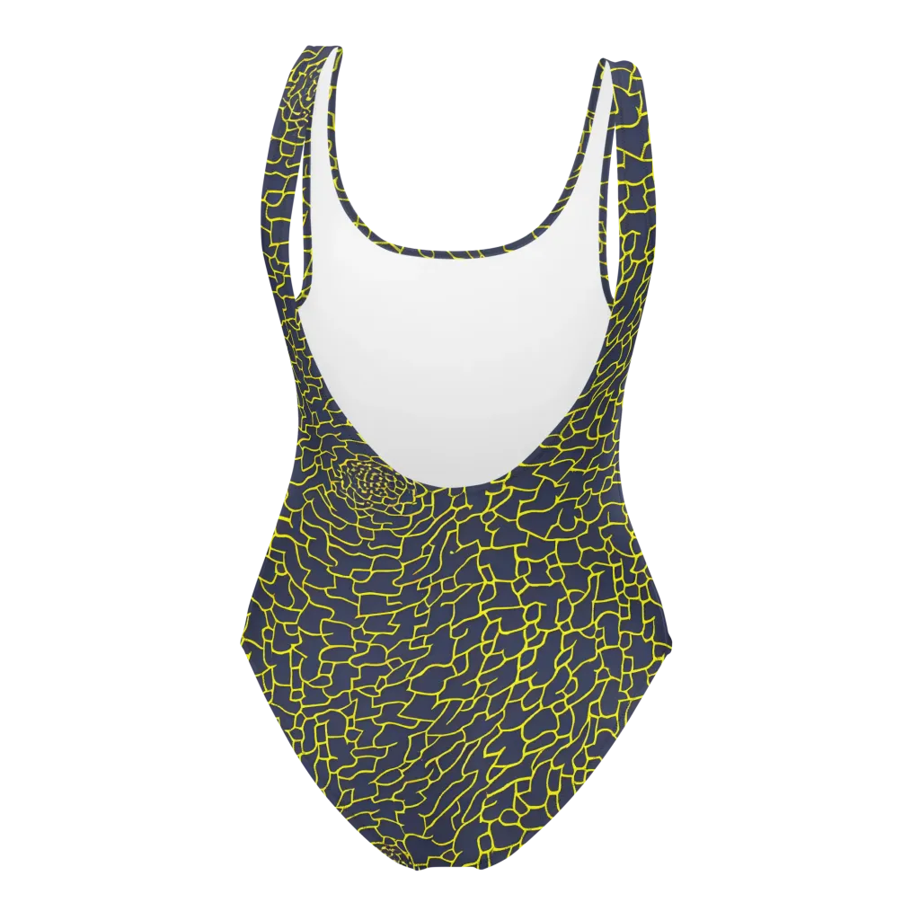 Nightshade Maze on One-Piece Swimsuit — Back