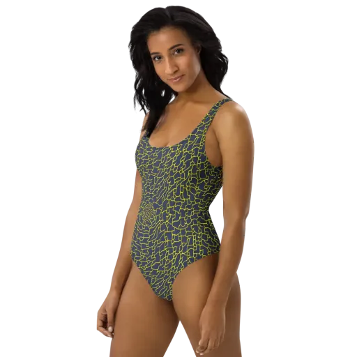 Nightshade Maze on a One-Piece Swimsuit