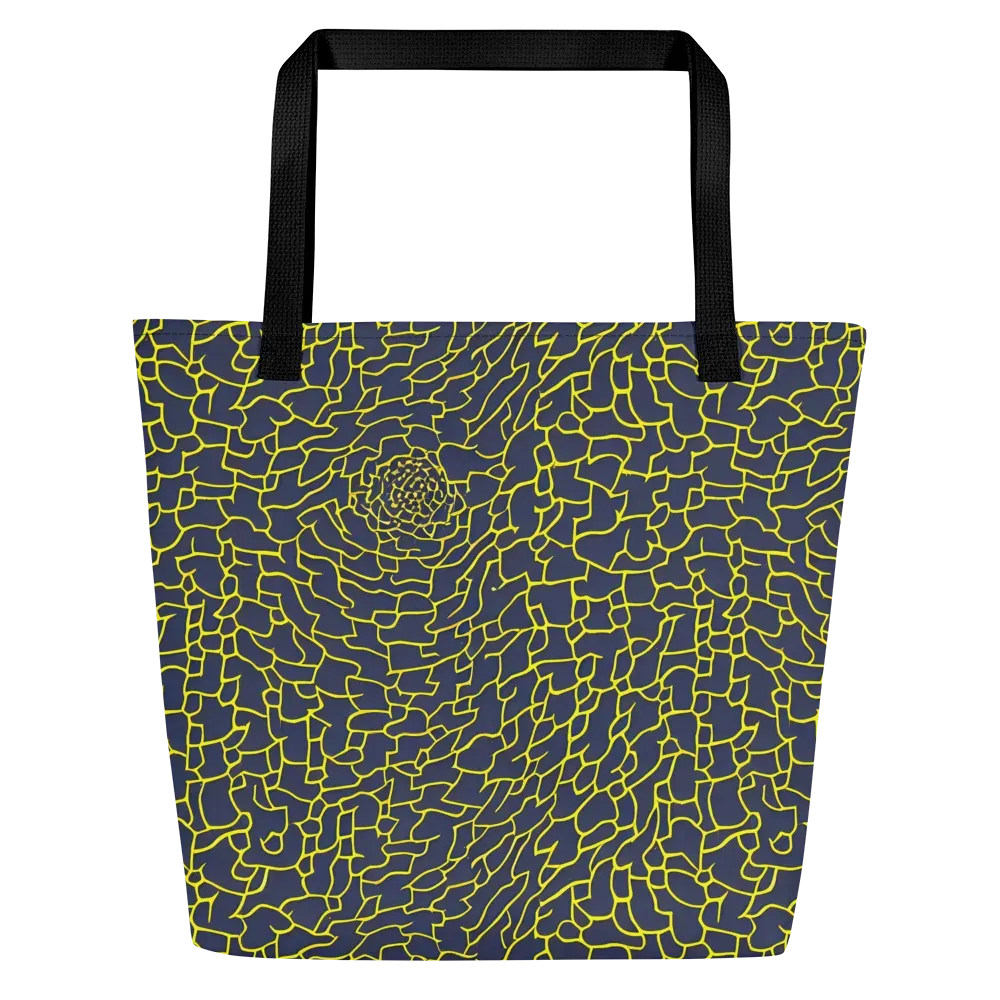 Nightshade Maze on Large Tote Bag W/ Pocket — Front