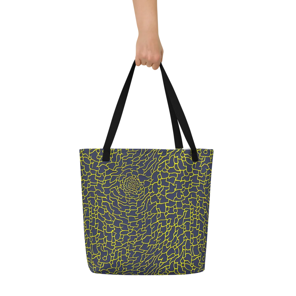 Nightshade Maze on Large Tote Bag W/ Pocket — Front
