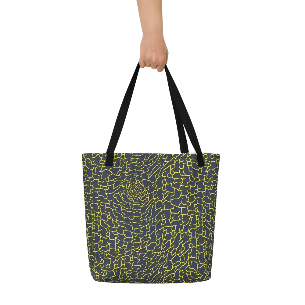 Nightshade Maze on Large Tote Bag W/ Pocket — Front