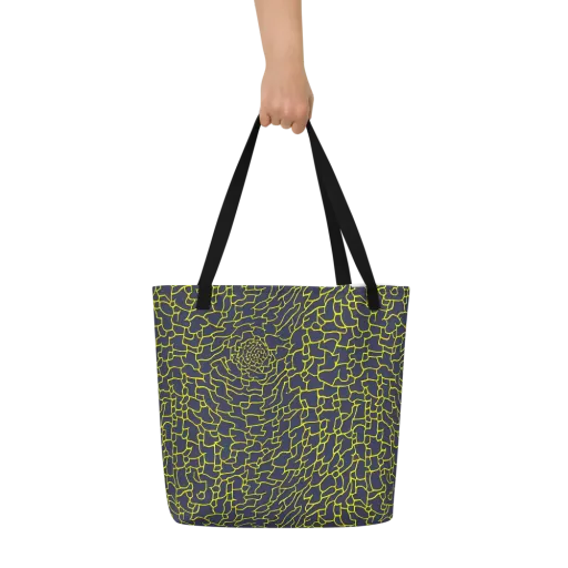 Nightshade Maze on a Large Tote Bag W/ Pocket