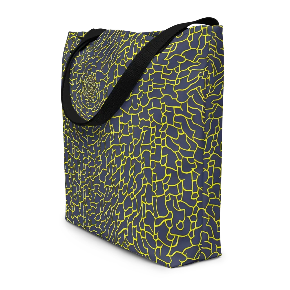 Nightshade Maze on Large Tote Bag W/ Pocket — Front