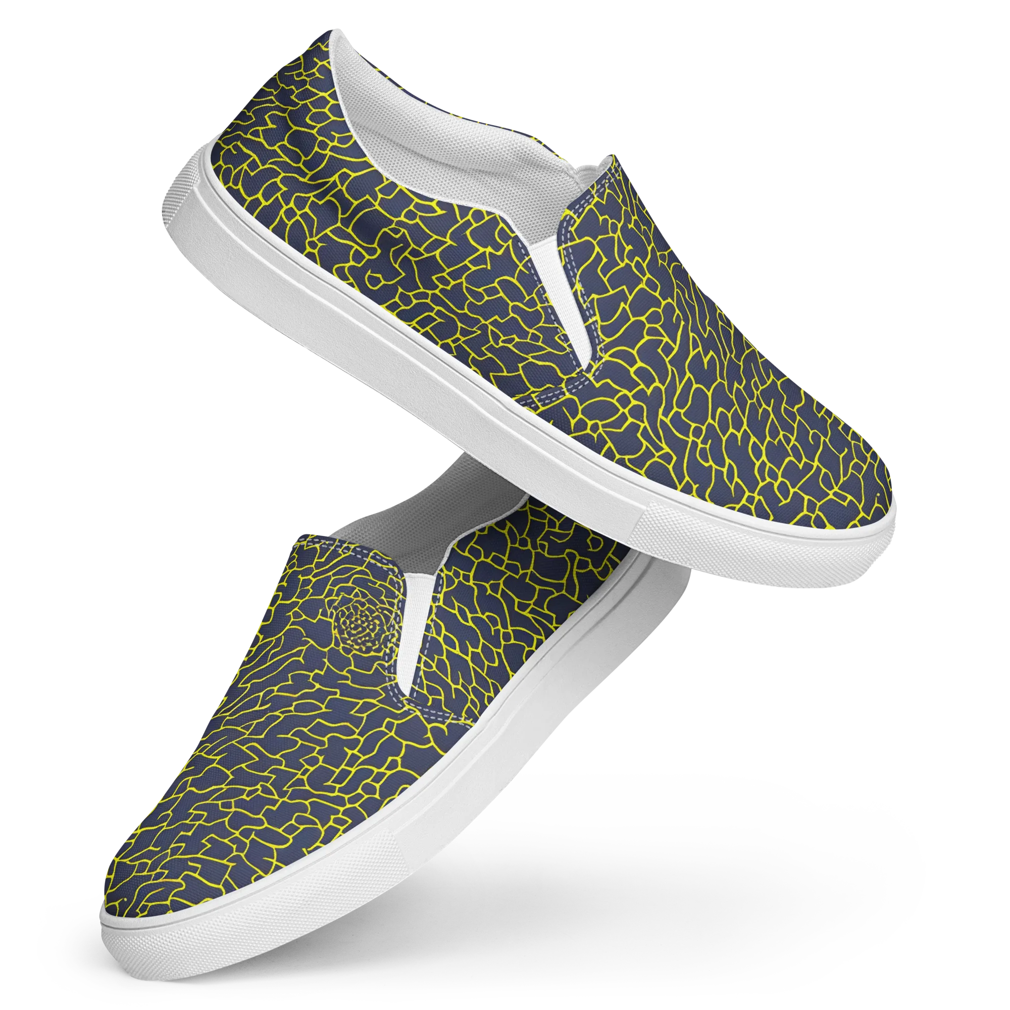 Nightshade Maze on Women's Slip-On Canvas Shoes — Front