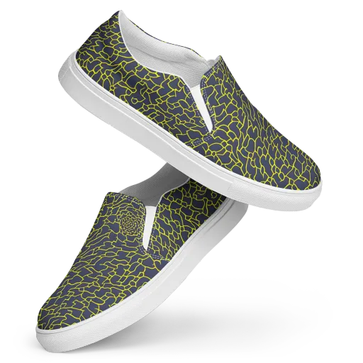 Nightshade Maze on a Women's Slip-On Canvas Shoes