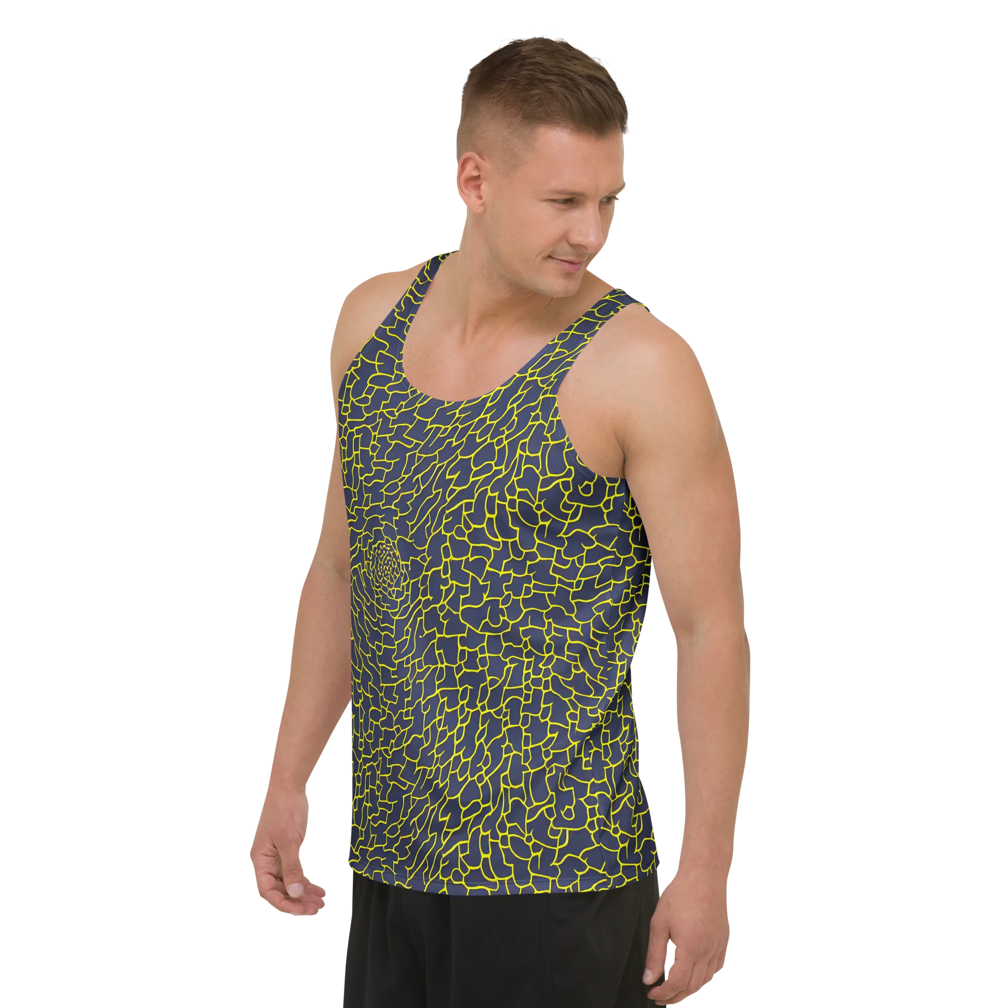 Nightshade Maze on Men's Tank Top — Left Front