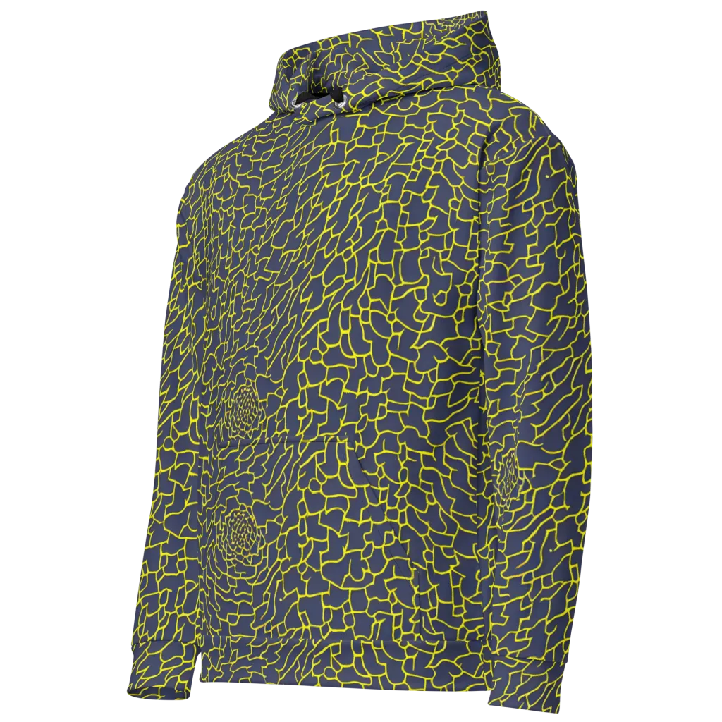 Nightshade Maze on Cotton Hoodie — Left Front