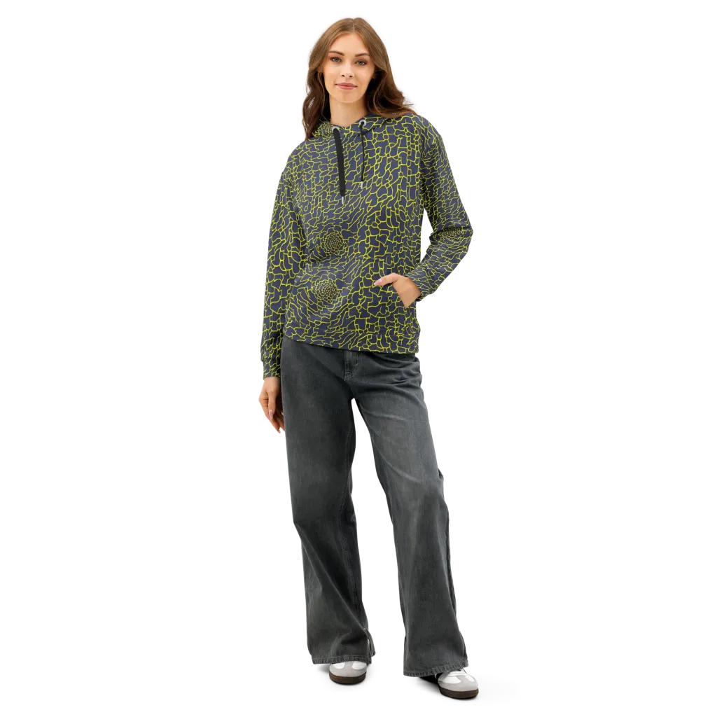 Nightshade Maze on Cotton Hoodie — Front