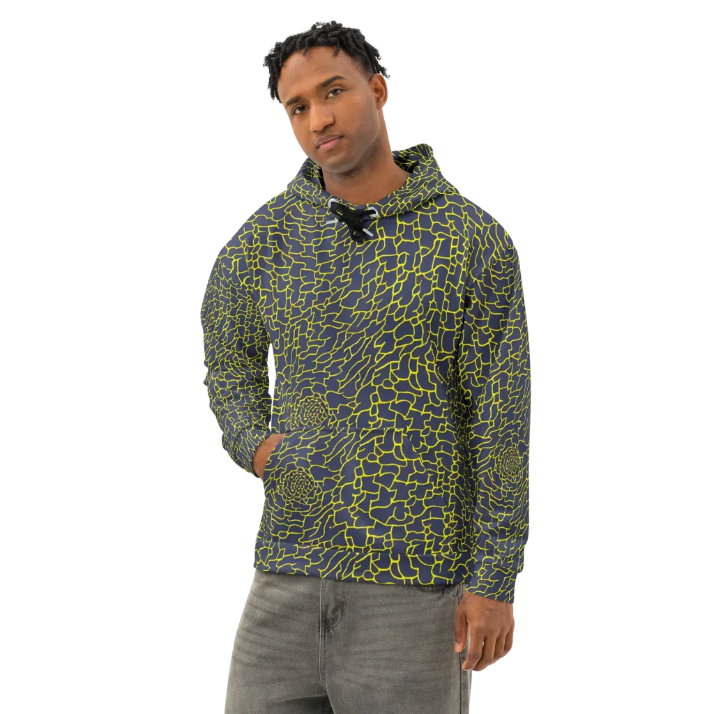 Nightshade Maze on Cotton Hoodie — Left Front