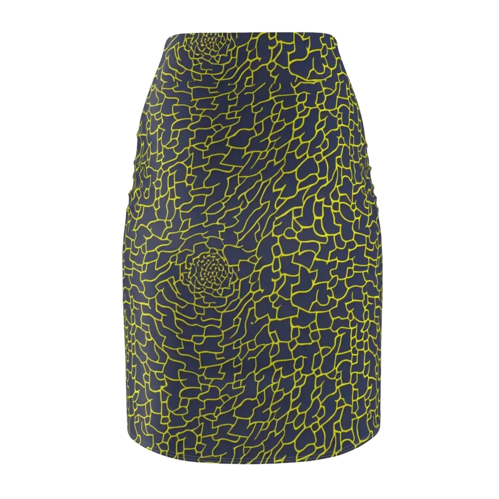 Nightshade Maze on Pencil Skirt — Back