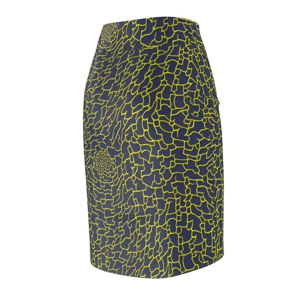 Nightshade Maze on Pencil Skirt — Back Side