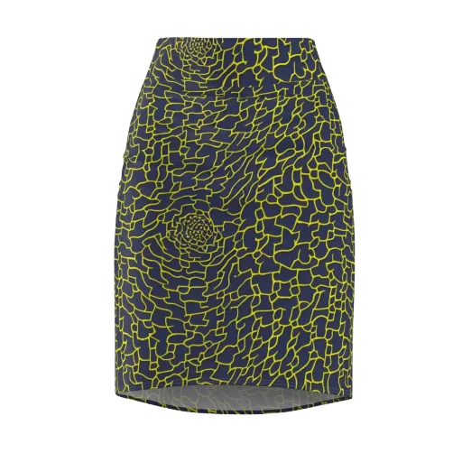 Nightshade Maze on a Pencil Skirt