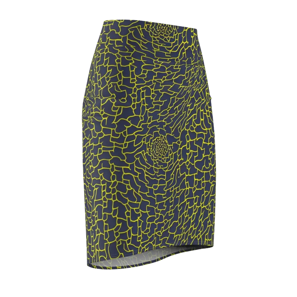 Nightshade Maze on Pencil Skirt — Front Side