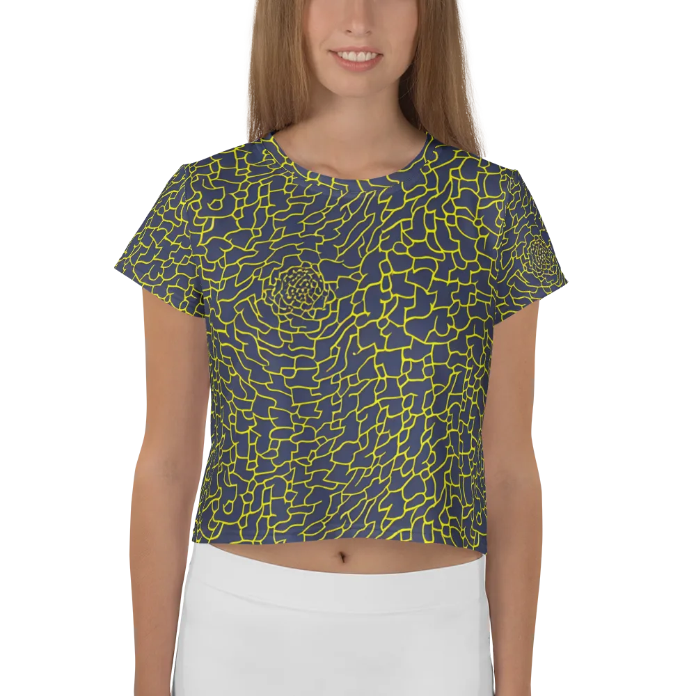Nightshade Maze on Crop Tee — Front