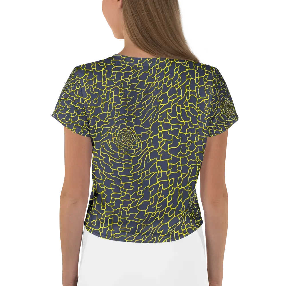 Nightshade Maze on Crop Tee — Back