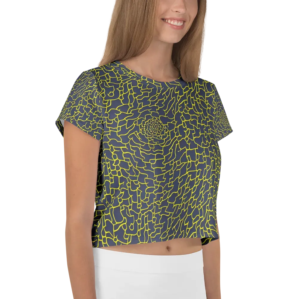 Nightshade Maze on Crop Tee — Right